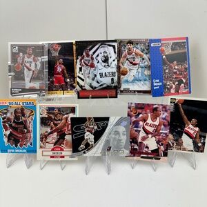 Portland Trailblazers 10 card lot (Drexler, Lillard, Pippen, Avdija)